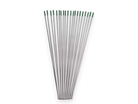 Tungsten electrodes WP - 175 mm green